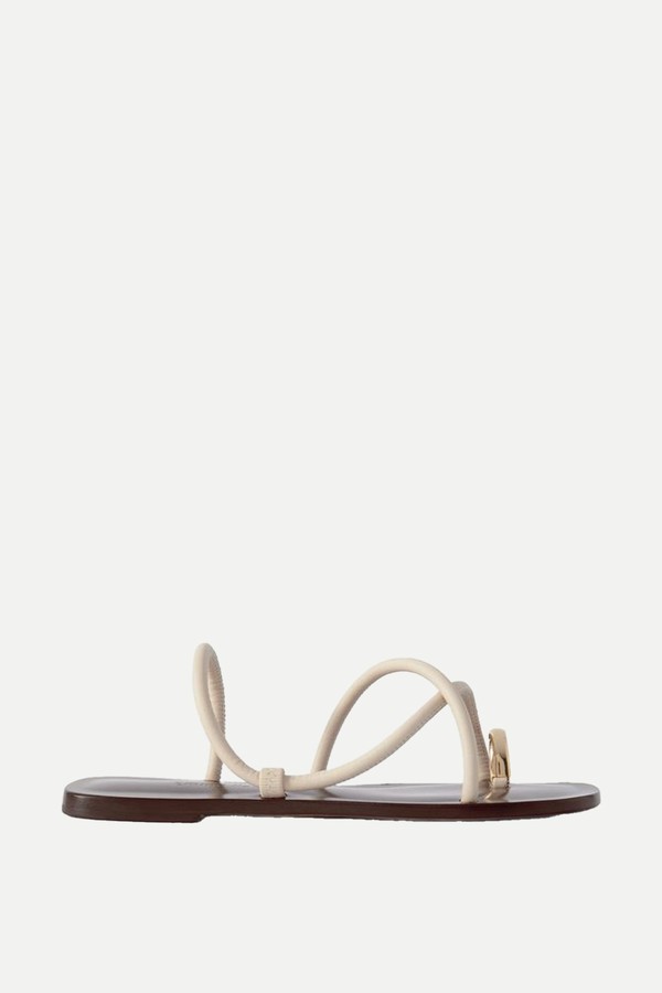 Laurie Embellished Leather Sandals from Emme Parsons