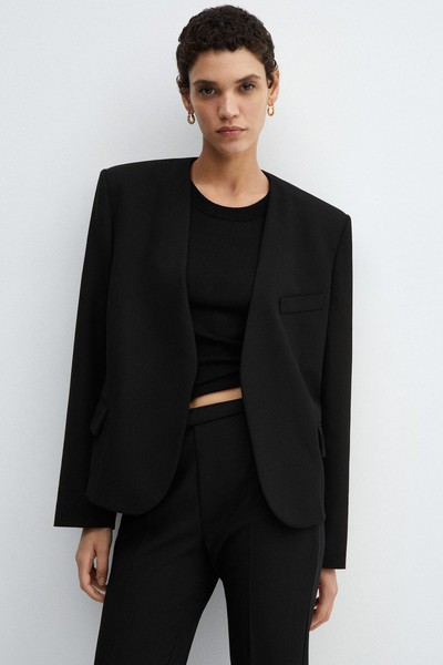 Padded Shoulder Blazer from Mango