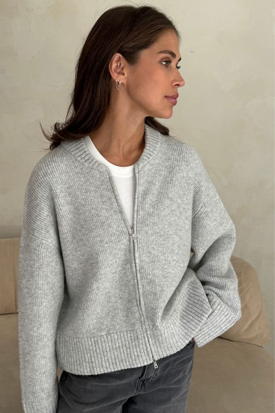 Zoey Zip Cardigan from Charli