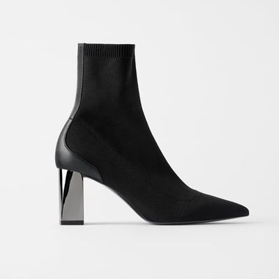 Stretch Ankle Boot  from Zara 