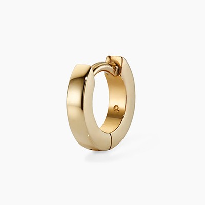 Gold Huggie Hoop 9-Karat Solid Yellow Gold from Otiumberg