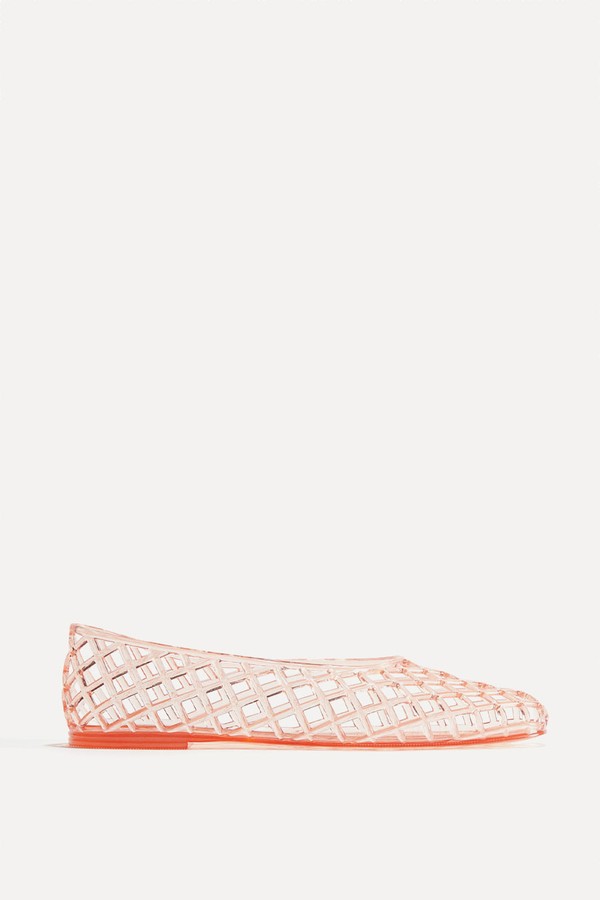 Plastic Mesh Ballet Flats from H&M