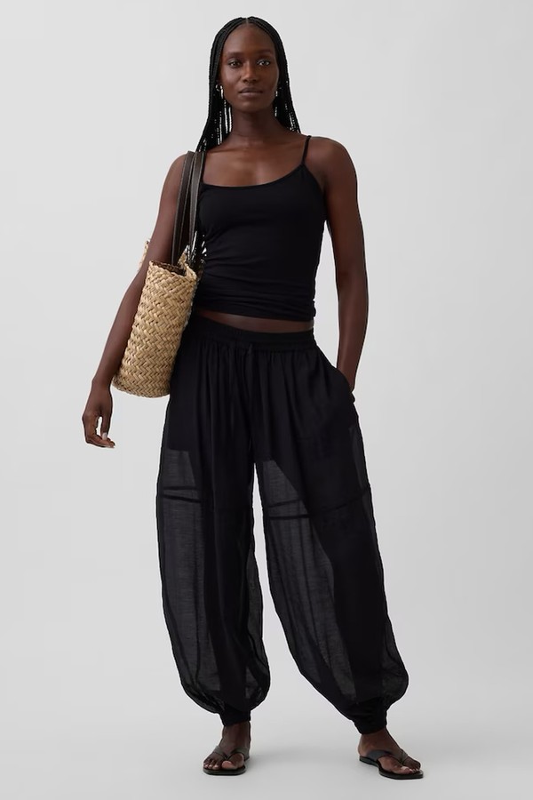 Sheer Parachute Cuffed Trousers from Gap