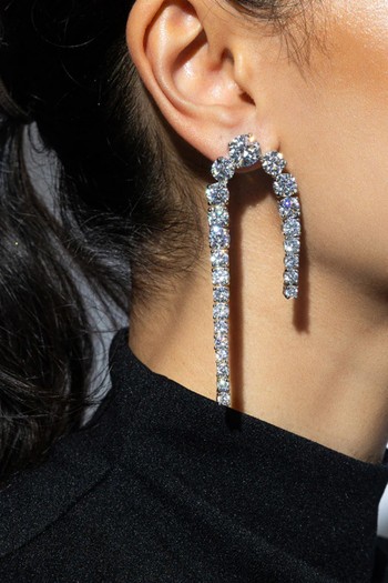 CZ Dangler Earrings from Clarise