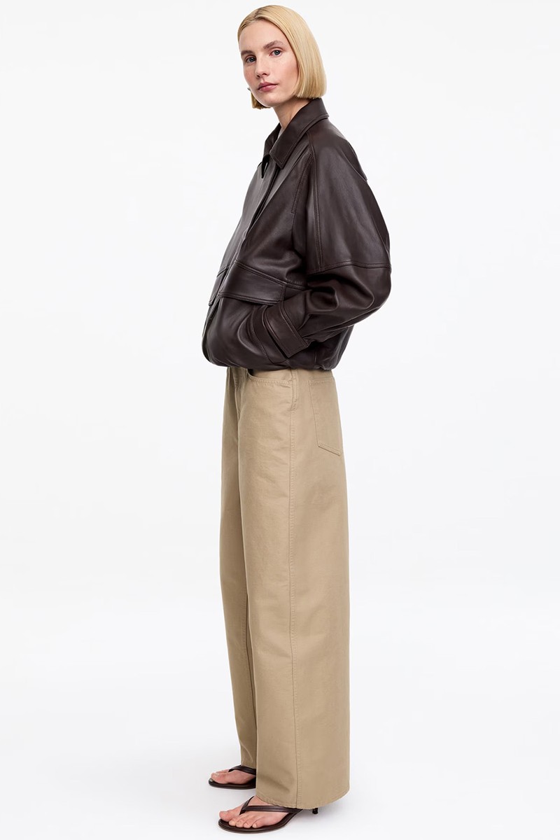 Barrel Cotton Trousers