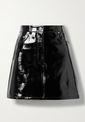 Patent Leather Mini Skirt from Helmut Lang