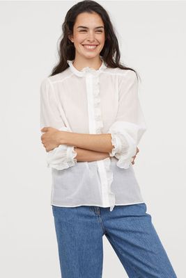 Airy Frilled Blouse  from H&M