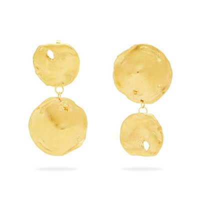 Gold-Plated Mismatched Earrings from Alighieri