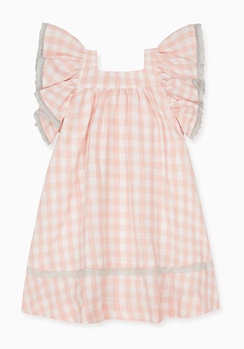 Pale Pink Ocra Girl Dress from La Coqueta