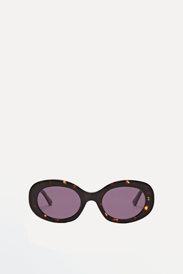Oval Tortoiseshell Effect Sunglasses from  Massimo Dutti