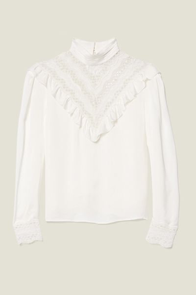 Top With Lace Insert from Sandro