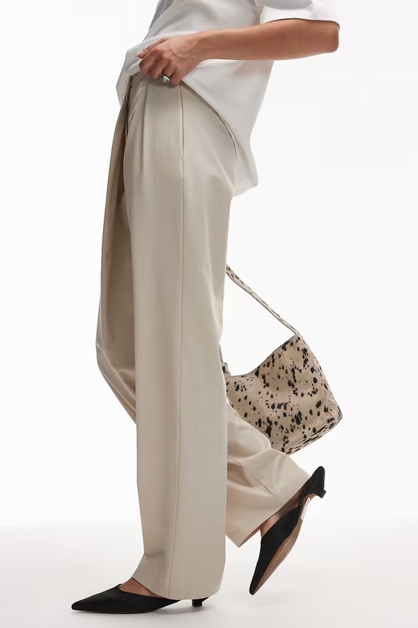 Tailored Wrap Waistband Wide Leg Trousers from ASOS DESIGN