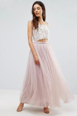 Maxi Tulle Prom Skirt from Little Mistress
