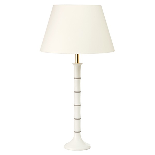 Off-White Bamboo Lamp