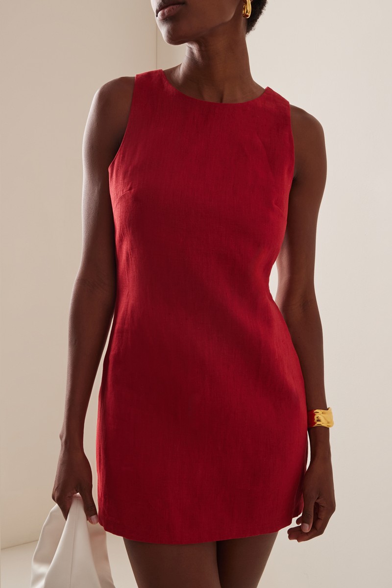 Ellen Linen Mini Dress from Posse