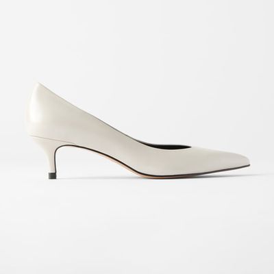 Mid-Heel Leather Shoes from Zara