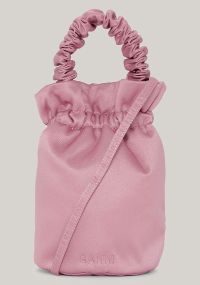 Ruched Top Handle Bag