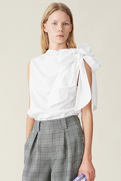 Cotton Poplin Top from Ganni