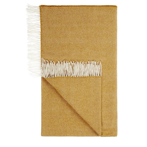 Herringbone Honey Throw from Bronte By Moon