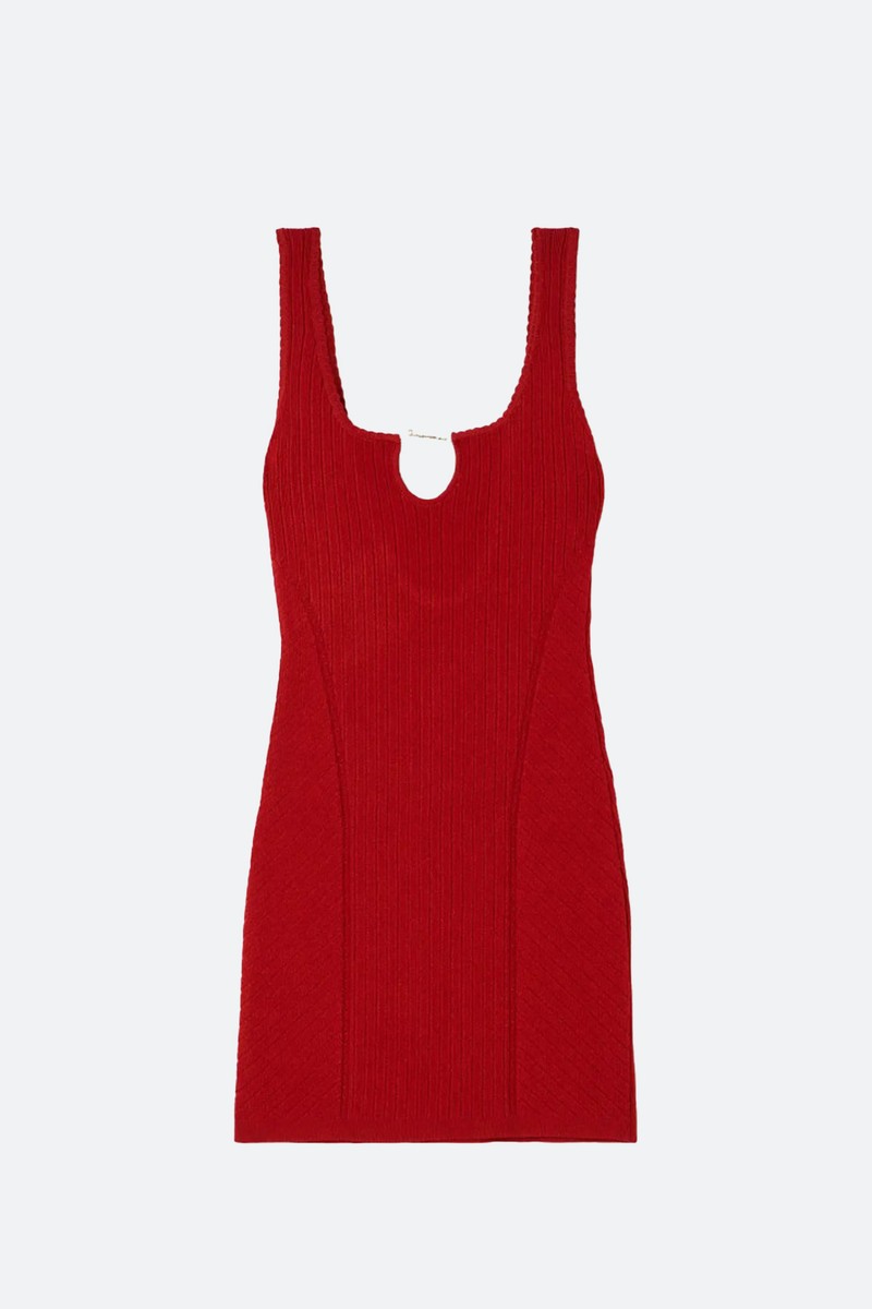 Sierra Open-Back Embellished Knitted Mini Dress from Jacquemus