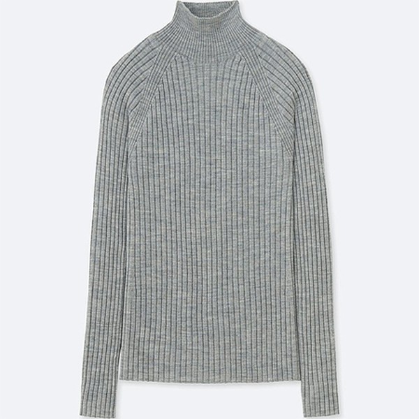 Ribbed Mock Neck Sweater