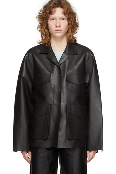 Leather Army Jacket from Totême