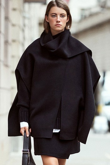 Wool Blend Cape