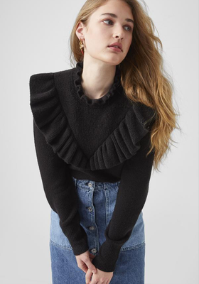 Mira Flossy Knit Frilled Jumper from French Connection