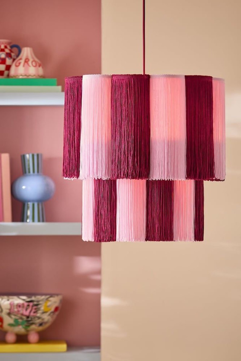 Scalloped Tassel Pendant Light from Eleanor Bowmer