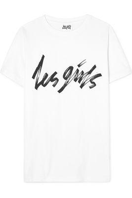 Printed Cotton Jersey T-shirt from Les Girls Les Boys