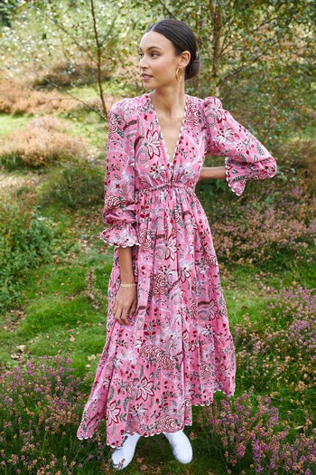 Flora in Berry Carnation, £210 | Neve & Noor