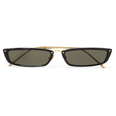 Cat Eye Acetate And Gold Tone Sunglasses  from Linda Farrow 