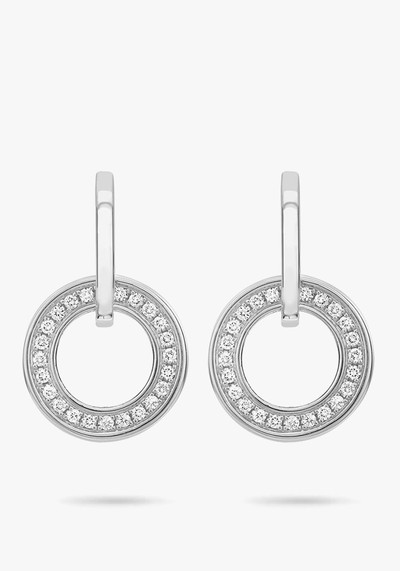 Classic Roulette White Gold Diamond Earrings