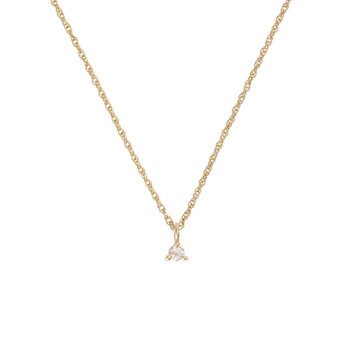 Lucky Star 14k Gold Birthstone Necklace