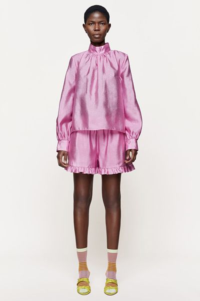 Eddy Hammered-Satin Blouse from Stine Goya