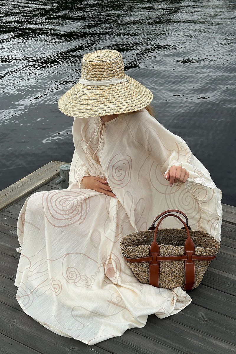 Ruffle Volume Kaftan