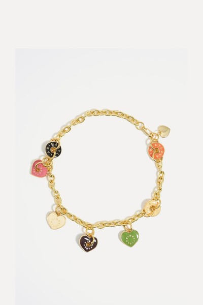 Multicolor Heart Logos Necklace from Bimba y Lola