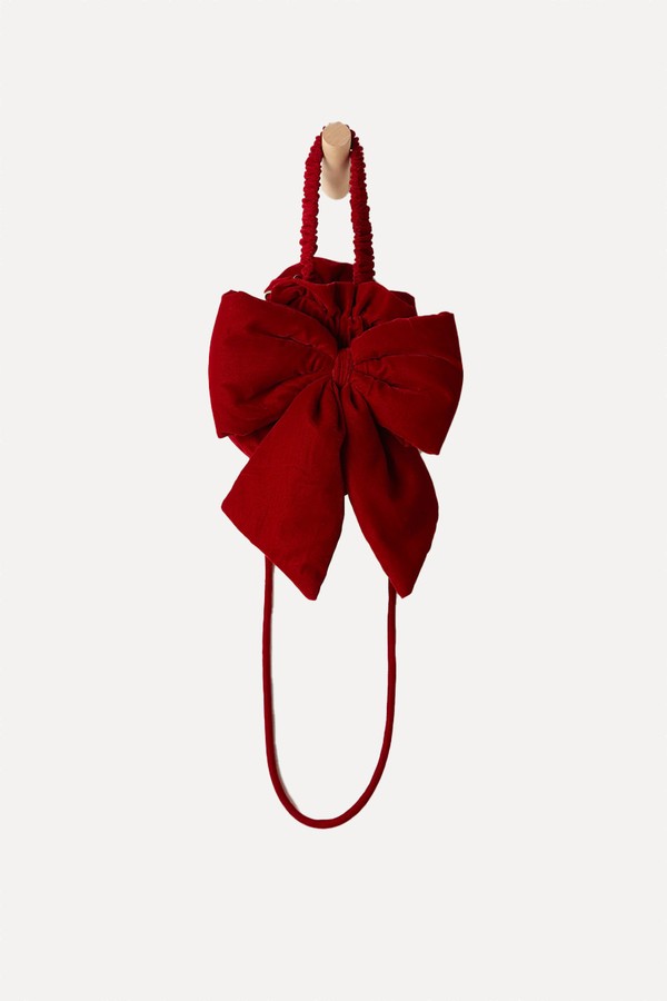Belle Velvet Bow Bag from Free People