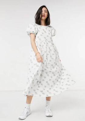 Midi Dress With Drawstring Details from Lost Ink