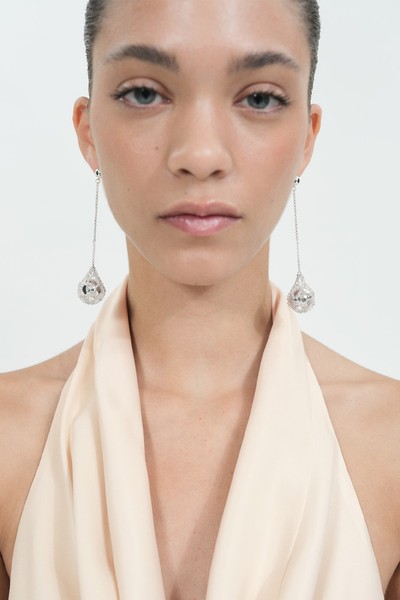 Sphere Drop Earrings from Mango