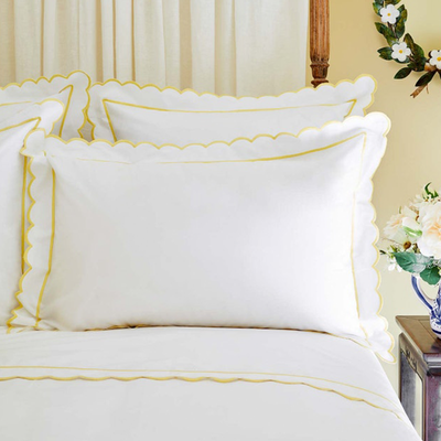Yellow Scalloped Bed Linen Collection from Sophie Conran 
