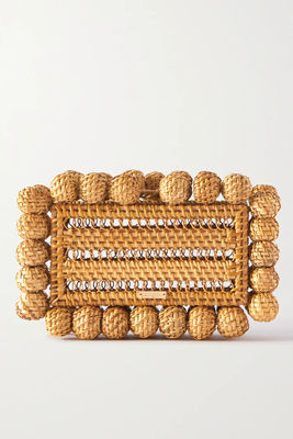 Eos Beaded Rattan Clutch from Cult Gaia