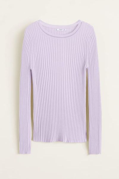 Ribbed Knit Sweater from Mango
