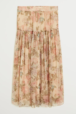 Floral Midi Skirt from Mango