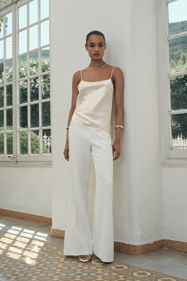 Satin Top With Straps from Mango