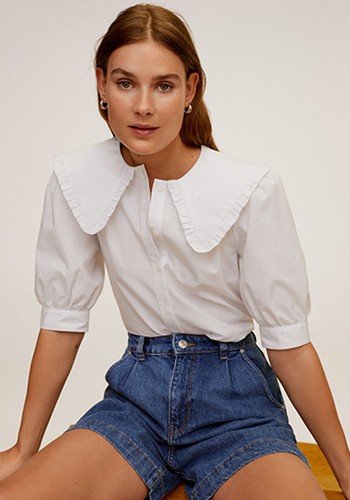 Double Baby Collar Shirt from Mango