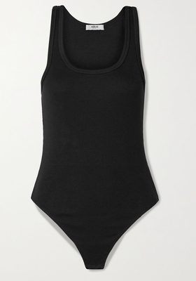 Ribbed Stretch-Jersey Bodysuit from Agolde