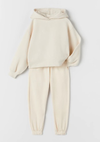 Plush Hoodie & Trousers Set from Zara