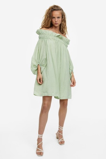 Oversized Off-The-Shoulder Dress