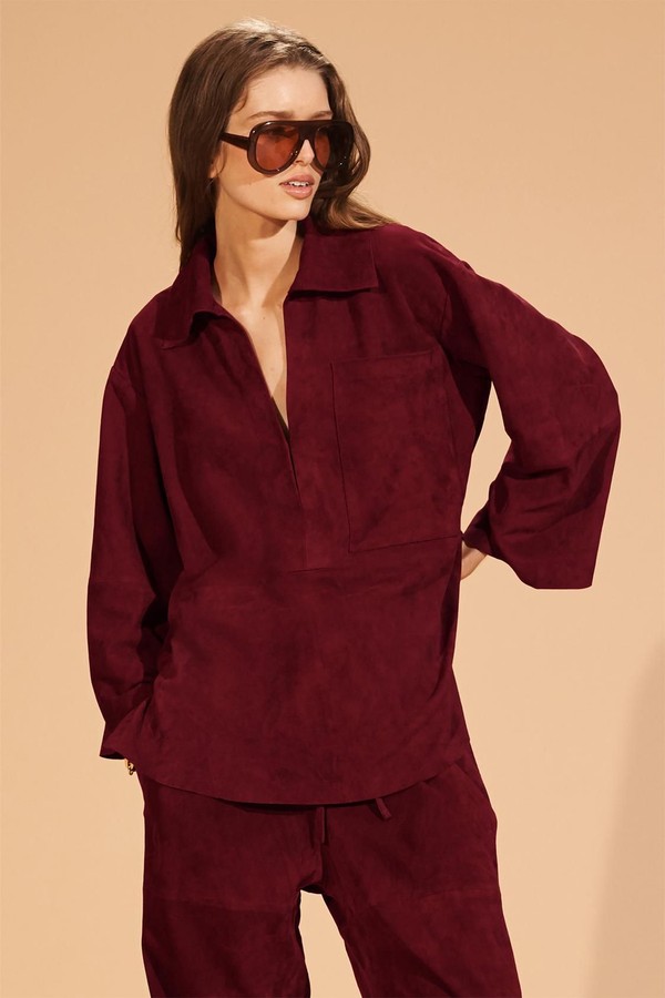 Limited Edition Suede Leather Pocket Shirt